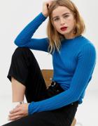 Selected Femme Light Knit Sweater - Blue