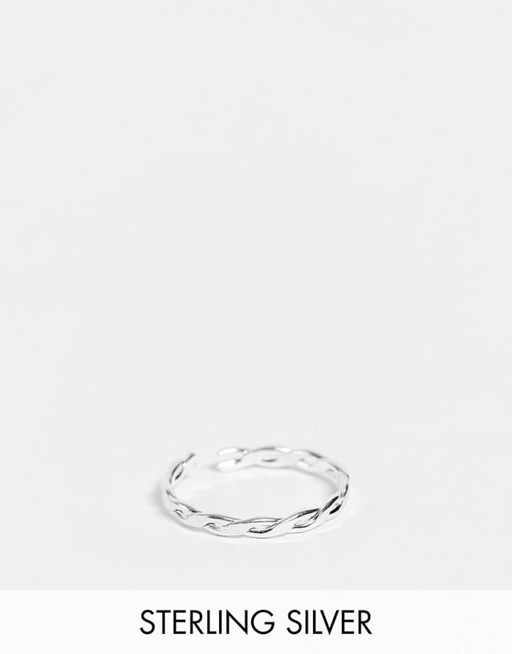 Kingsley Ryan Sterling Silver Plait Toe Ring