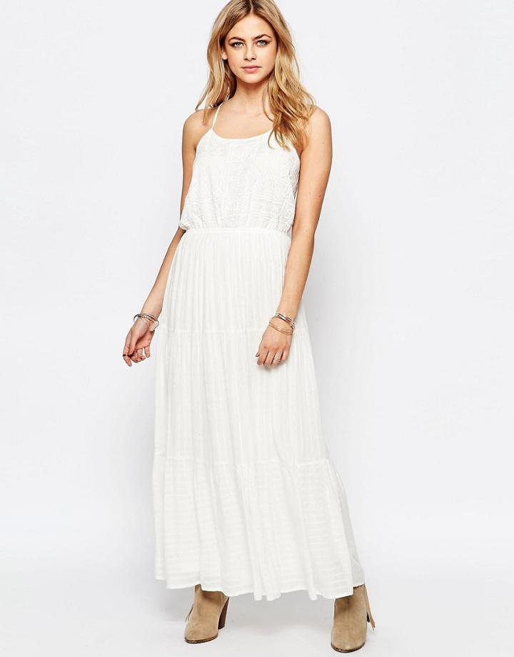 Hazel Lace Maxi Dress - White