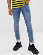Cheap Monday Tight Skinny Jeans In Fair Blue - Blue