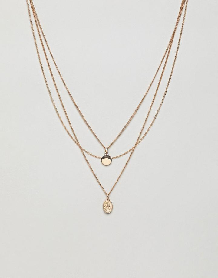 Monki Necklace In Gold - Gold