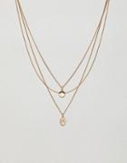 Monki Necklace In Gold - Gold