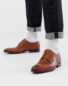 Ps Paul Smith Daniel Leather Derby Shoes In Tan