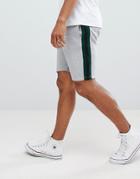 Ldn Dnm Side Tape Jersey Drawstring Shorts - Gray