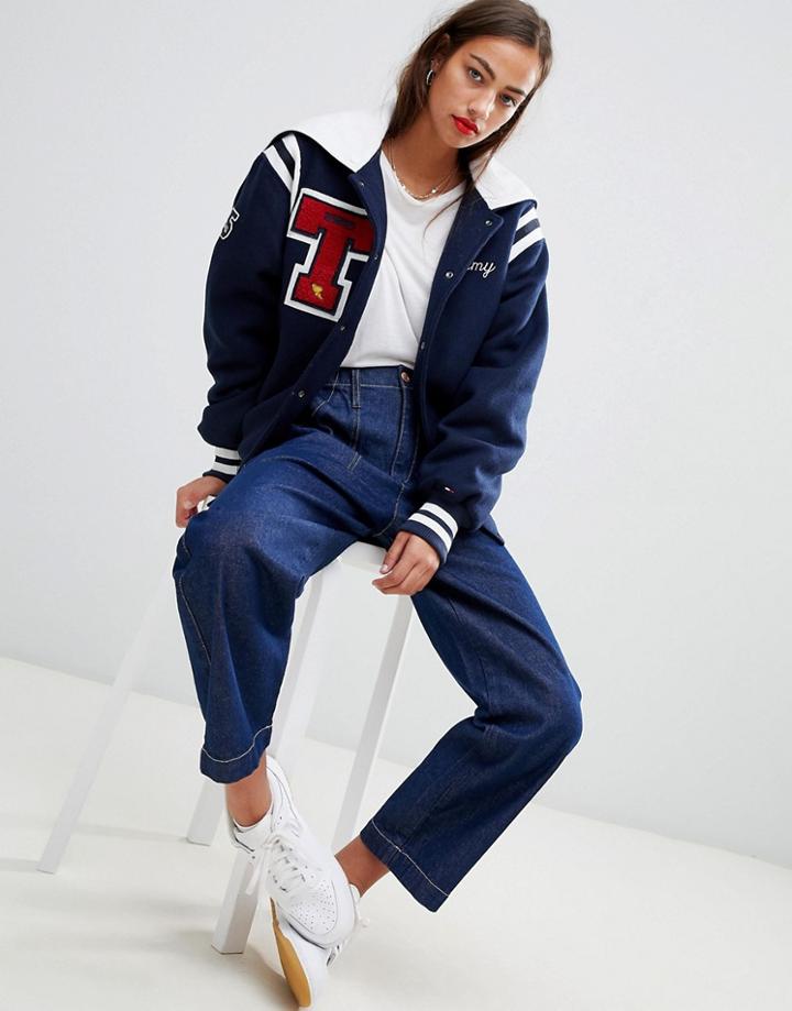 Tommy Jeans Varsity Jacket - Black