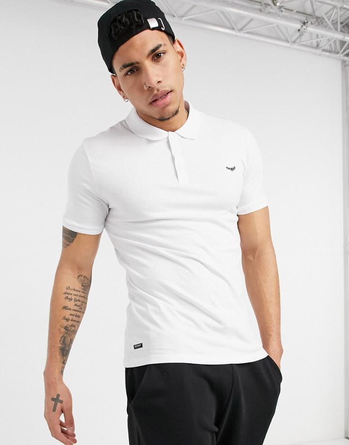 Threadbare Basic Polo Shirt In White