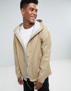 Herschel Forecast Hooded Coach Jacket Waterproof In Beige - Beige