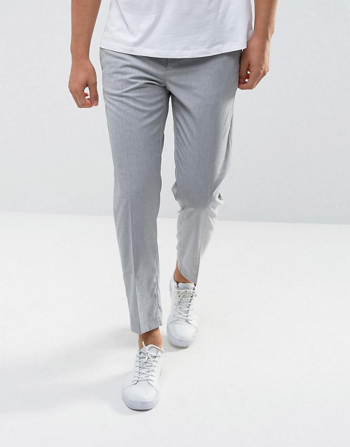 Mango Man Smart Pant In Gray - Gray