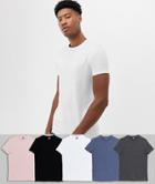 Asos Design Tall 5 Pack Organic T-shirt With Crew Neck Save-multi