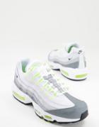 Nike Air Max 95 Sneakers In Gray And Lime-grey