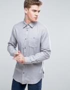 Jack & Jones Originals Denim Shirt With Pocket In Regular Fit - Gray