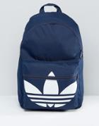 Adidas Originals Backpack In Blue Aj8529 - Navy