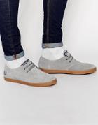 Fred Perry Byron Low Suede Sneakers - Gray