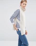 Vero Moda Rollneck Gillet Sweater - Beige