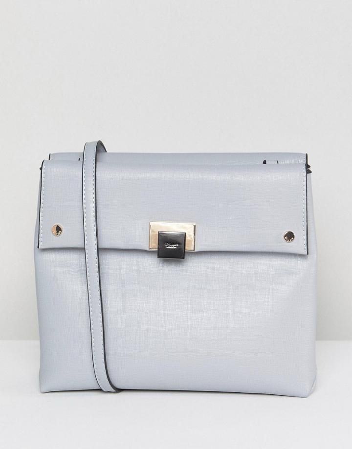 Dune Foldover Boxy Crossbody Bag - Gray