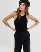 Collusion Racer Back Tank - Black