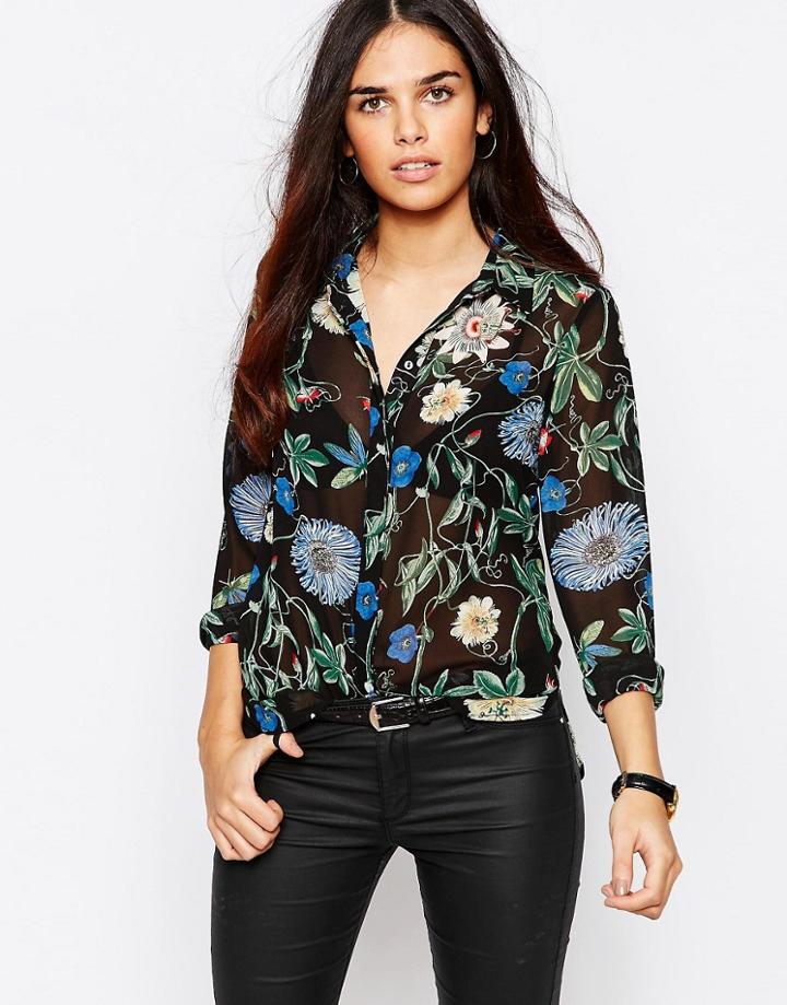 Warehouse Floral Print Blouse - Multi