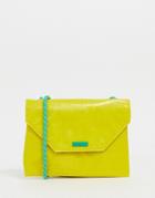 Pull & Bear Neon Bag With Rope Strap - Yellow