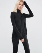 Selected Costa Long Sleeve Rollneck Sweater In Black - Black