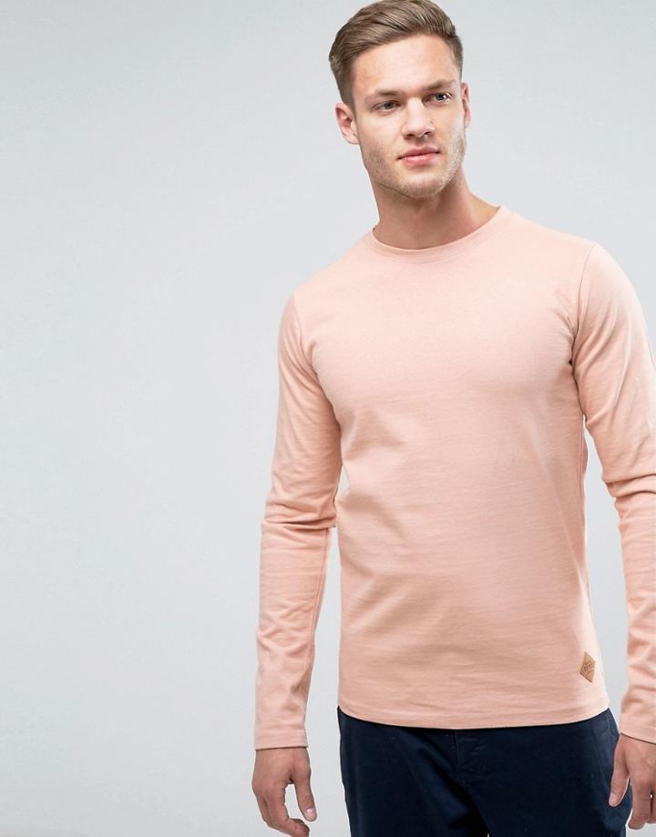 Redefined Rebel Sweatshirt With Curved Hem - Pink