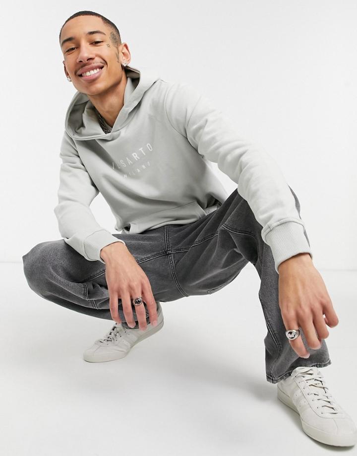 Il Sarto Logo Oth Hoodie In Blue-blues