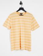 New Look Striped T-shirt In Yellow