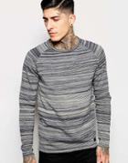 Minimum Sweater In Stripe - Navy Blazer Mel