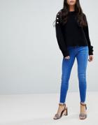 New Look High Rise Lift And Shape Jean - Blue