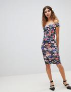 New Look Floral Co-ord Skirt - Black