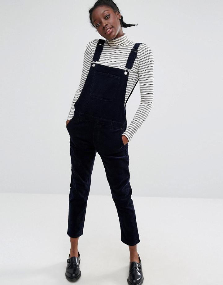 Monki Cord Overall - Blue