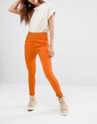 Liquor & Poker High Rise Ankle Skinny Jeans - Rust