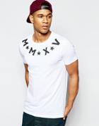 Asos T-shirt With Numerals Print - White