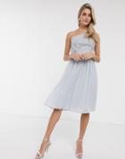 Chi Chi Katelynn Midi Dress In Light Blue-blues