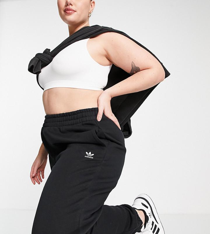 Adidas Originals Plus Essential Sweatpants In Black
