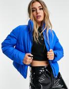 Only Padded Short Jacket In Bright Blue-blues