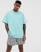 Asos Design Oversized T-shirt With Crew Neck In Blue