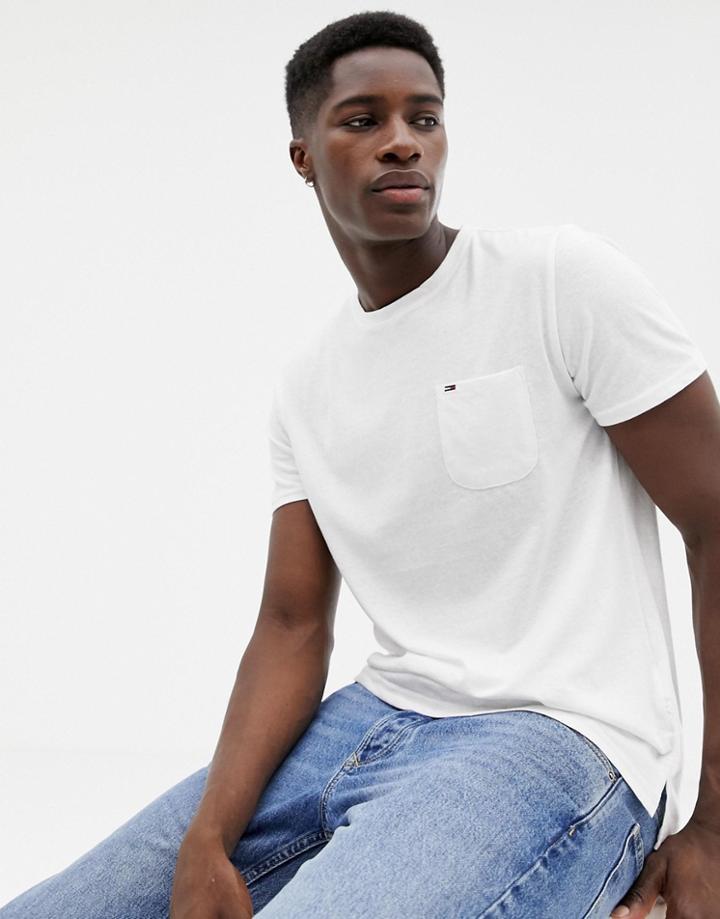 Tommy Hilfiger Crew Neck Pocket T-shirt - White