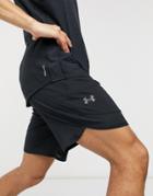 Under Armour Training Stretch Shorts In Black