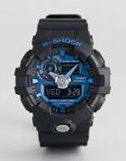 G-shock Ga-710-1a2er Digital Silicone Watch In Black - Black