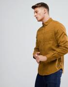 Esprit Shirt With Pocket In Mustard - Yellow