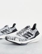Adidas Training Ultraboost 21 Sneakers In White And Black