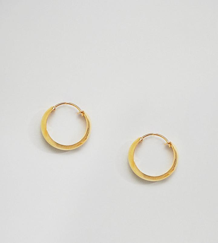 Kingsley Ryan Gold Plated Chunky Hoop Earrings - Gold