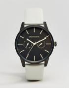 Unknown Engineered Leather Watch In Gray 39mm - Gray