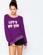Wildfox Let's Boogie Baggy Beach Sweater - Boo