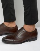 Base London Richards Leather Oxford Shoes - Brown