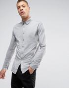Lindbergh Long Sleeve Jersey Shirt In Gray - Gray