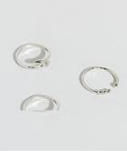 Uncommon Souls Geo Ring Pack - Silver