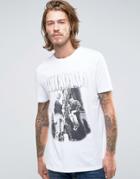 Asos Relaxed Fit Band T-shirt With Nirvana Tour Print - White