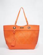 Carvela Weaved Shopper Tote Bag - Orange