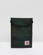 Carhartt Wip Collins Neck Pouch In Camo - Green